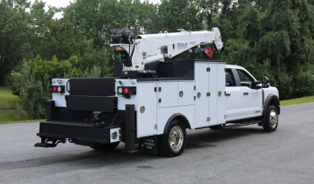 2023 Ford F-550 Mechanics Truck, Crew Cab, 4×4, 46k Miles, Stellar TMAX Service Bed, 7621 Crane, Compressor, Drawers full