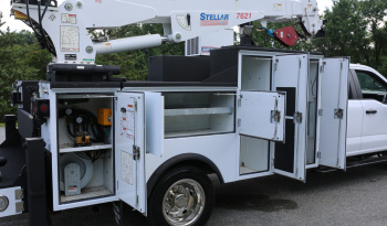 2023 Ford F-550 Mechanics Truck, Crew Cab, 4×4, 46k Miles, Stellar TMAX Service Bed, 7621 Crane, Compressor, Drawers full