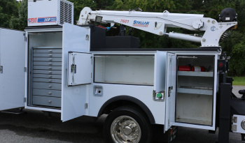 2023 Ford F-550 Mechanics Truck, Crew Cab, 4×4, 46k Miles, Stellar TMAX Service Bed, 7621 Crane, Compressor, Drawers full