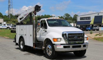 2011 Ford F750 Service Truck, Under CDL, 11′ Knapheide Mechanics Bed, Stellar 10621 Crane, Boss Compressor, Drawers, 238k Miles full