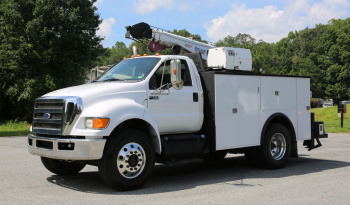 2011 Ford F750 Service Truck, Under CDL, 11′ Knapheide Mechanics Bed, Stellar 10621 Crane, Boss Compressor, Drawers, 238k Miles full