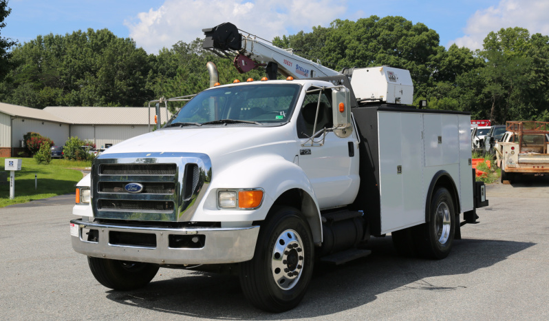 2011 Ford F750 Service Truck, Under CDL, 11′ Knapheide Mechanics Bed, Stellar 10621 Crane, Boss Compressor, Drawers, 238k Miles full