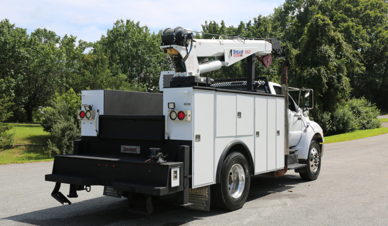 2011 Ford F750 Service Truck, Under CDL, 11′ Knapheide Mechanics Bed, Stellar 10621 Crane, Boss Compressor, Drawers, 238k Miles full