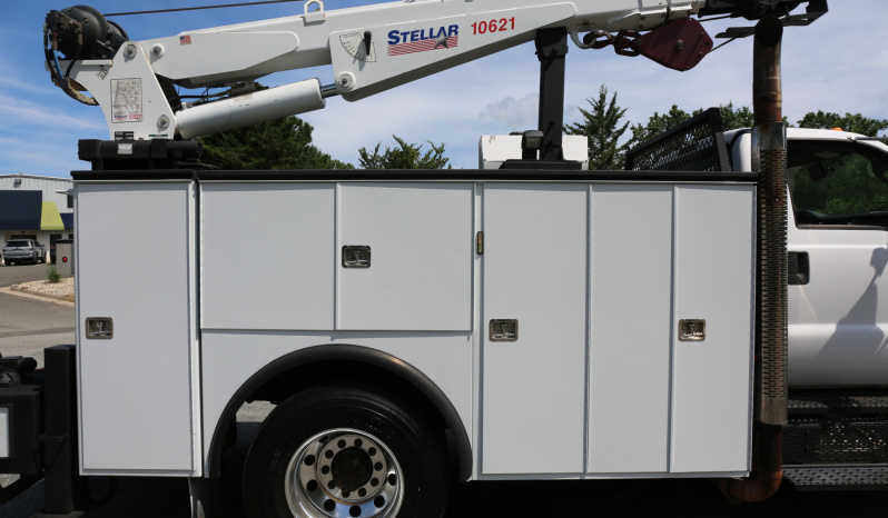 2011 Ford F750 Service Truck, Under CDL, 11′ Knapheide Mechanics Bed, Stellar 10621 Crane, Boss Compressor, Drawers, 238k Miles full