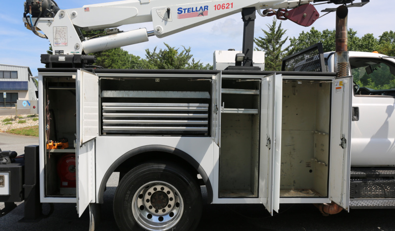 2011 Ford F750 Service Truck, Under CDL, 11′ Knapheide Mechanics Bed, Stellar 10621 Crane, Boss Compressor, Drawers, 238k Miles full
