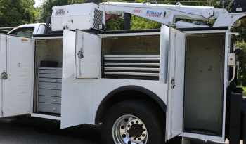 2011 Ford F750 Service Truck, Under CDL, 11′ Knapheide Mechanics Bed, Stellar 10621 Crane, Boss Compressor, Drawers, 238k Miles full