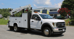 2018 Ford F-550 Service Truck, 11′ Mechanics Body, Stellar 7621 Crane, Compressor, CTech Drawers, Diesel, 4×4, 184k Miles