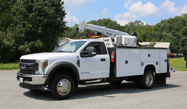 2018 Ford F-550 Service Truck, 11′ Mechanics Body, Stellar 7621 Crane, Compressor, CTech Drawers, Diesel, 4×4, 184k Miles full