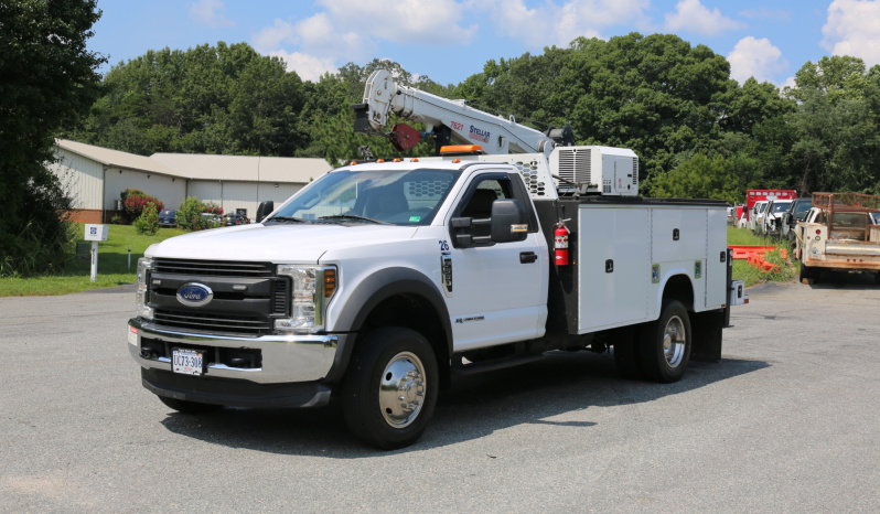 2018 Ford F-550 Service Truck, 11′ Mechanics Body, Stellar 7621 Crane, Compressor, CTech Drawers, Diesel, 4×4, 184k Miles full