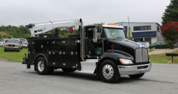 2017 Kenworth T370 Mechanics Truck, Paccar PX9 Diesel, TMAX 14′ Bed, Stellar 12630 Crane, 119k Miles, Eaton 8LL