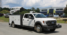 Pending Sale: 2022 Ford F-550 Crew Cab Service Truck, 11′ Stellar Mechanics Bed, 33k Miles, 4×4, 7621 Crane, Drawers
