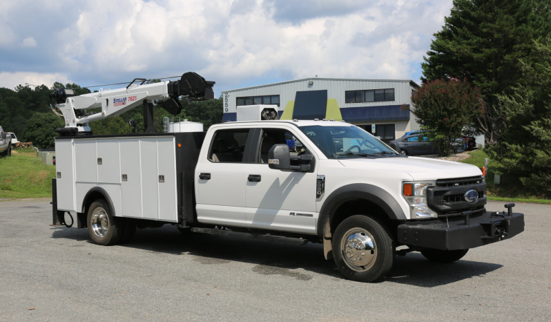 Pending Sale: 2022 Ford F-550 Crew Cab Service Truck, 11′ Stellar Mechanics Bed, 33k Miles, 4×4, 7621 Crane, Drawers full