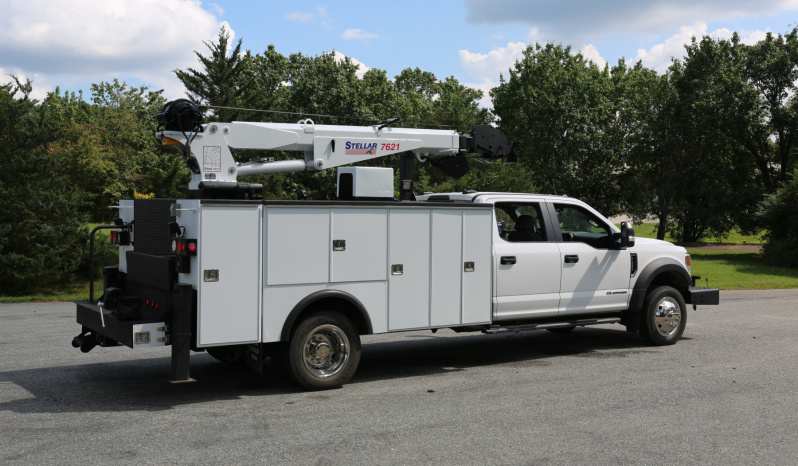 Pending Sale: 2022 Ford F-550 Crew Cab Service Truck, 11′ Stellar Mechanics Bed, 33k Miles, 4×4, 7621 Crane, Drawers full
