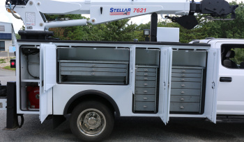 Pending Sale: 2022 Ford F-550 Crew Cab Service Truck, 11′ Stellar Mechanics Bed, 33k Miles, 4×4, 7621 Crane, Drawers full