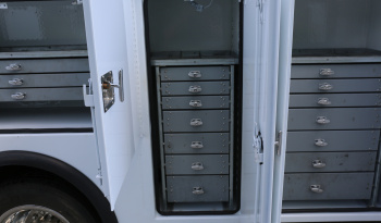 Pending Sale: 2022 Ford F-550 Crew Cab Service Truck, 11′ Stellar Mechanics Bed, 33k Miles, 4×4, 7621 Crane, Drawers full