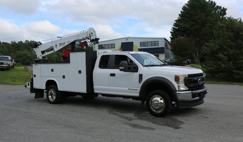 Pending Sale: 2020 Ford F-550 Extended Cab Service Truck, 150k Miles, 1 Owner, Stellar 7621 Crane, Drawers, Compressor full