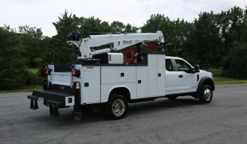 Pending Sale: 2020 Ford F-550 Extended Cab Service Truck, 150k Miles, 1 Owner, Stellar 7621 Crane, Drawers, Compressor full