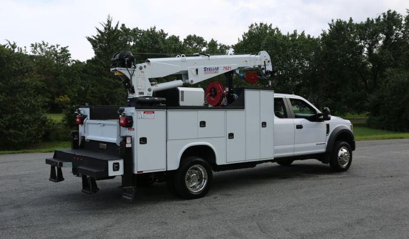 Pending Sale: 2020 Ford F-550 Extended Cab Service Truck, 150k Miles, 1 Owner, Stellar 7621 Crane, Drawers, Compressor full