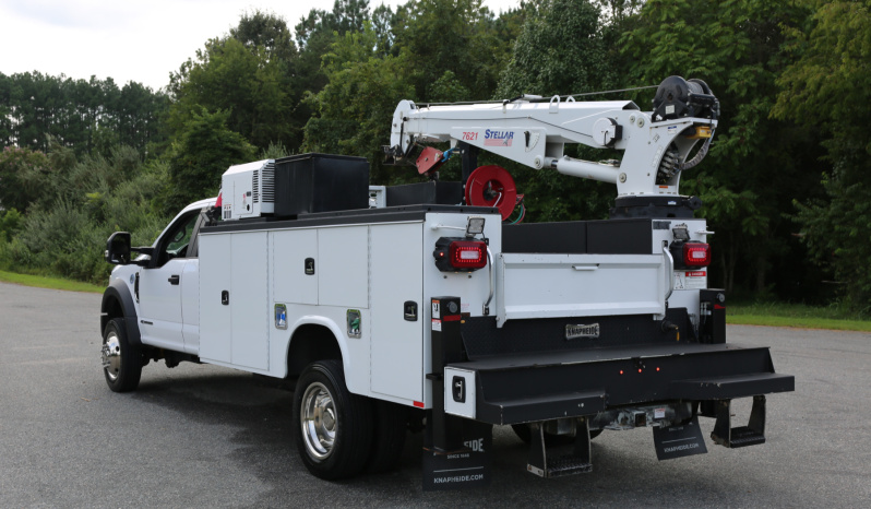 Pending Sale: 2020 Ford F-550 Extended Cab Service Truck, 150k Miles, 1 Owner, Stellar 7621 Crane, Drawers, Compressor full