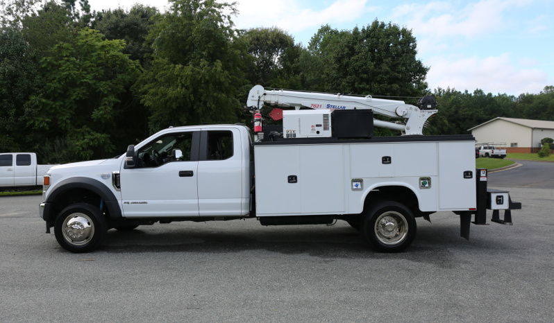 Pending Sale: 2020 Ford F-550 Extended Cab Service Truck, 150k Miles, 1 Owner, Stellar 7621 Crane, Drawers, Compressor full