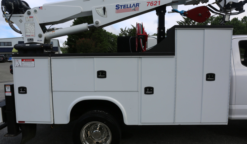 Pending Sale: 2020 Ford F-550 Extended Cab Service Truck, 150k Miles, 1 Owner, Stellar 7621 Crane, Drawers, Compressor full