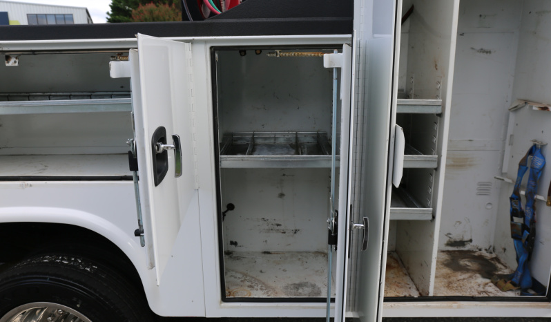 Pending Sale: 2020 Ford F-550 Extended Cab Service Truck, 150k Miles, 1 Owner, Stellar 7621 Crane, Drawers, Compressor full