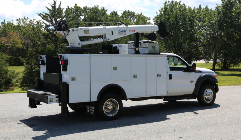 Pending Sale: 2013 Ford F-550 Service Truck, 4WD, 152k Miles, Stellar 7621 Crane, Drawers, Waste Oil Tank, Compressor, 1 Owner full