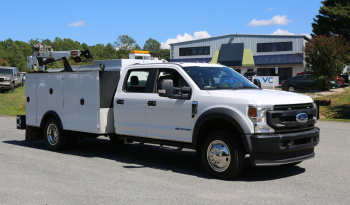 2022 Ford F-550 Service Truck, Crew Cab, IMT 11′ Bed, Three Section Product Tank, Welder, Compressor, 3200 IMT Crane, 4×4, 32k Miles full