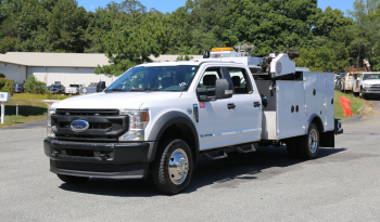 2022 Ford F-550 Service Truck, Crew Cab, IMT 11′ Bed, Three Section Product Tank, Welder, Compressor, 3200 IMT Crane, 4×4, 32k Miles full