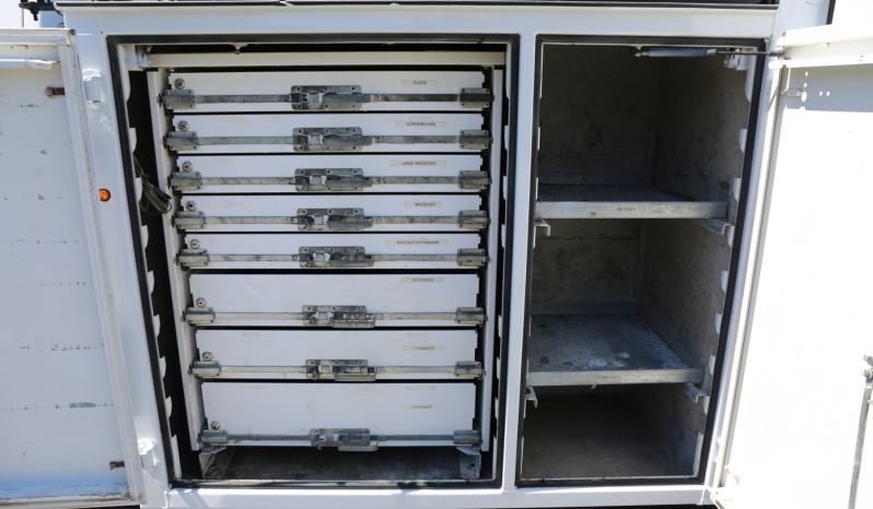 2022 Ford F-550 Service Truck, Crew Cab, IMT 11′ Bed, Three Section Product Tank, Welder, Compressor, 3200 IMT Crane, 4×4, 32k Miles full