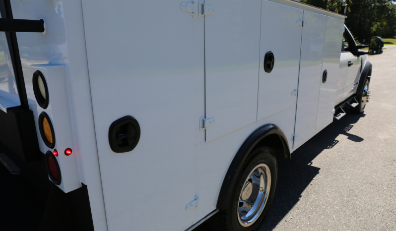 2022 Ford F-550 Service Truck, Crew Cab, IMT 11′ Bed, Three Section Product Tank, Welder, Compressor, 3200 IMT Crane, 4×4, 32k Miles full