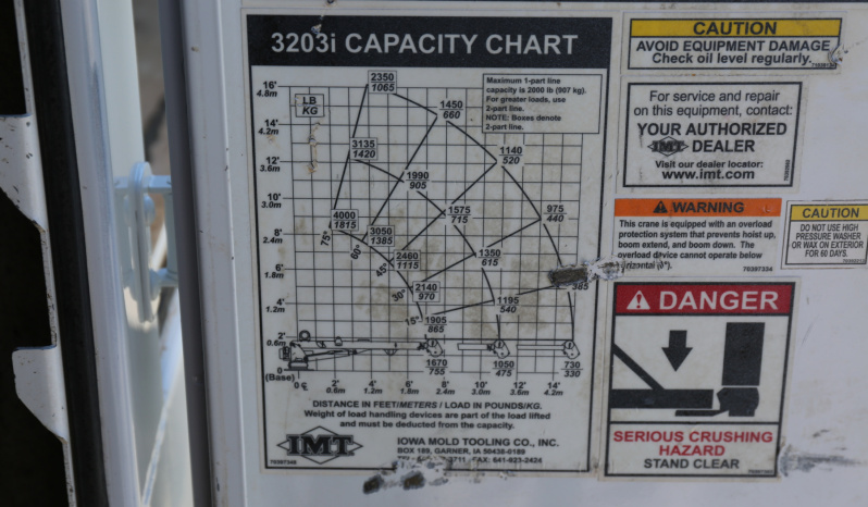 2022 Ford F-550 Service Truck, Crew Cab, IMT 11′ Bed, Three Section Product Tank, Welder, Compressor, 3200 IMT Crane, 4×4, 32k Miles full