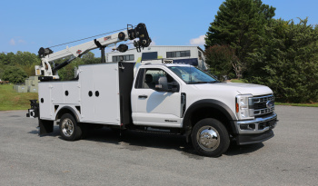 2024 Ford F600 Service Truck, 6.7 Diesel, 4WD, 5k Miles, IMT Dominator Bed, 3 Drawers, Hydraulic Compressor, 7500-22 IMT Crane full