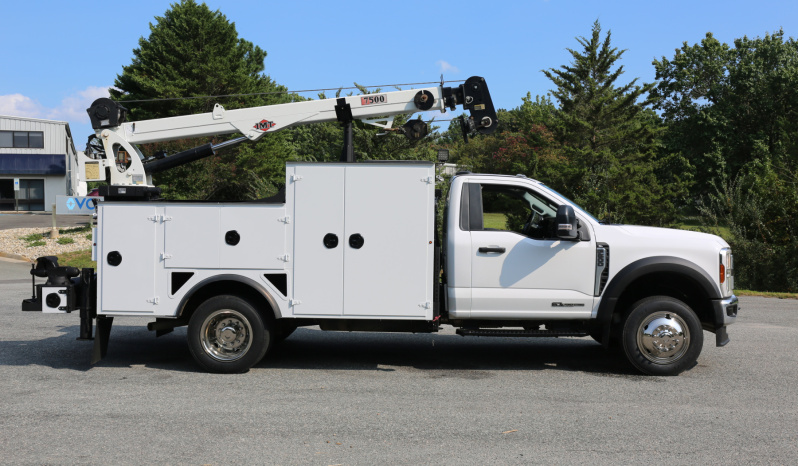 2024 Ford F600 Service Truck, 6.7 Diesel, 4WD, 5k Miles, IMT Dominator Bed, 3 Drawers, Hydraulic Compressor, 7500-22 IMT Crane full