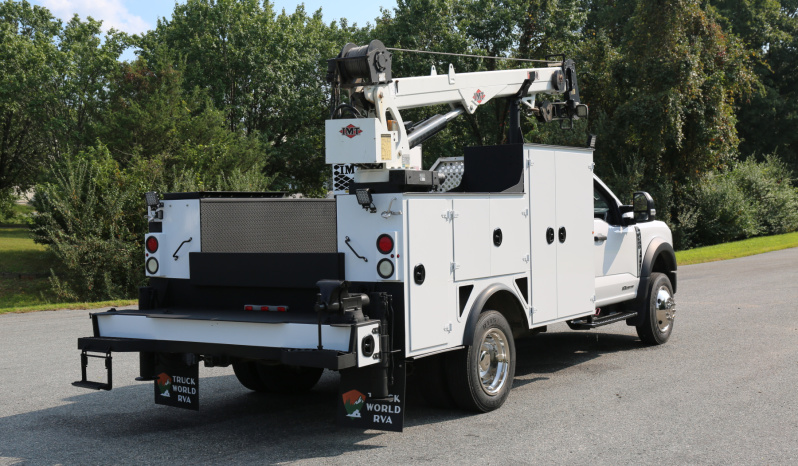 2024 Ford F600 Service Truck, 6.7 Diesel, 4WD, 5k Miles, IMT Dominator Bed, 3 Drawers, Hydraulic Compressor, 7500-22 IMT Crane full