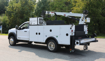 2024 Ford F600 Service Truck, 6.7 Diesel, 4WD, 5k Miles, IMT Dominator Bed, 3 Drawers, Hydraulic Compressor, 7500-22 IMT Crane full