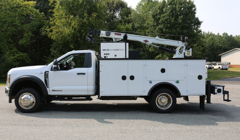 2024 Ford F600 Service Truck, 6.7 Diesel, 4WD, 5k Miles, IMT Dominator Bed, 3 Drawers, Hydraulic Compressor, 7500-22 IMT Crane full