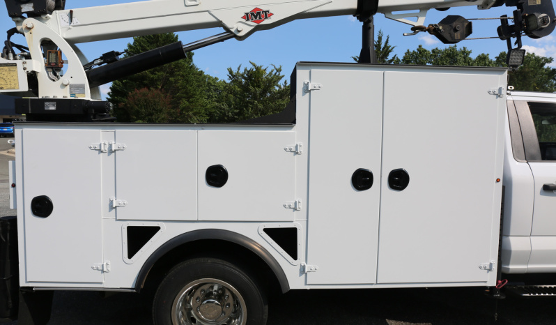 2024 Ford F600 Service Truck, 6.7 Diesel, 4WD, 5k Miles, IMT Dominator Bed, 3 Drawers, Hydraulic Compressor, 7500-22 IMT Crane full
