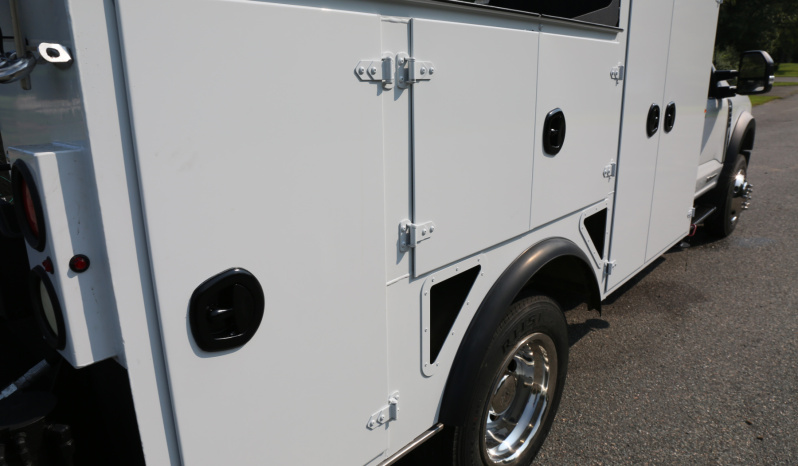 2024 Ford F600 Service Truck, 6.7 Diesel, 4WD, 5k Miles, IMT Dominator Bed, 3 Drawers, Hydraulic Compressor, 7500-22 IMT Crane full