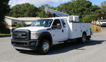 2016 Ford F550 Mechanics Truck, Extended Cab, Diesel, 104k Miles, Stellar 7621 Crane, 1 Owner Service Truck full