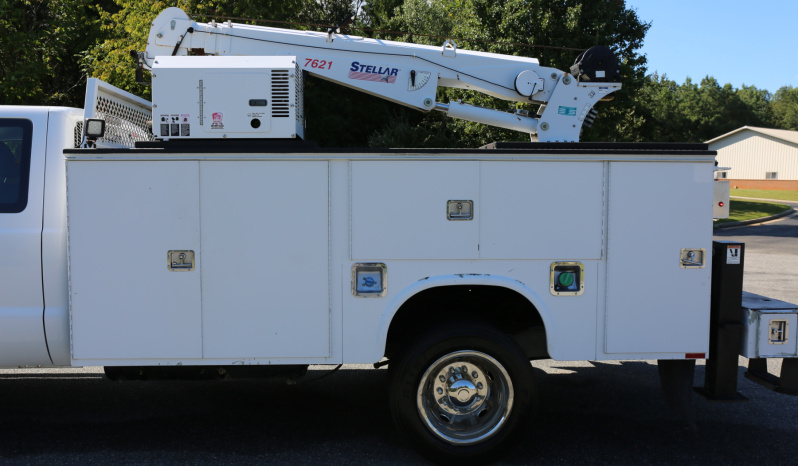 2016 Ford F550 Mechanics Truck, Extended Cab, Diesel, 104k Miles, Stellar 7621 Crane, 1 Owner Service Truck full