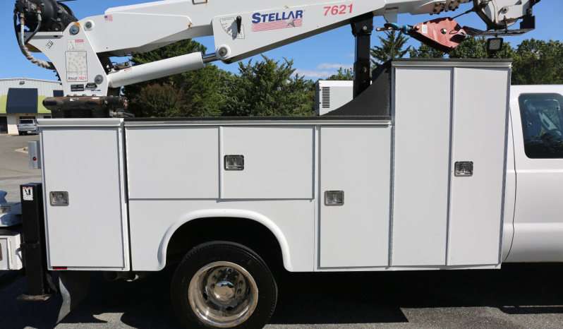 2016 Ford F550 Mechanics Truck, Extended Cab, Diesel, 104k Miles, Stellar 7621 Crane, 1 Owner Service Truck full
