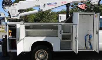2016 Ford F550 Mechanics Truck, Extended Cab, Diesel, 104k Miles, Stellar 7621 Crane, 1 Owner Service Truck full