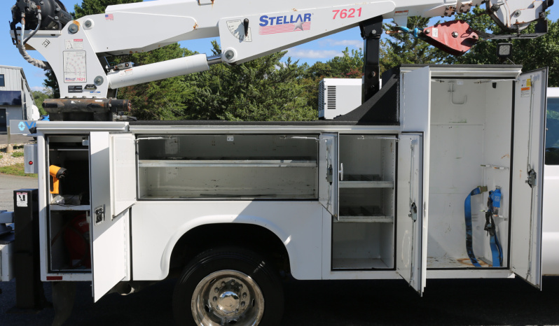 2016 Ford F550 Mechanics Truck, Extended Cab, Diesel, 104k Miles, Stellar 7621 Crane, 1 Owner Service Truck full