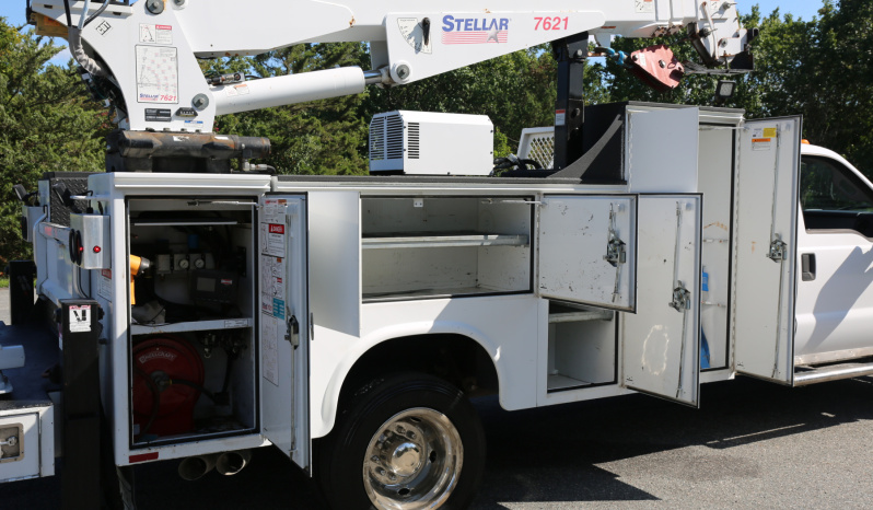 2016 Ford F550 Mechanics Truck, Extended Cab, Diesel, 104k Miles, Stellar 7621 Crane, 1 Owner Service Truck full