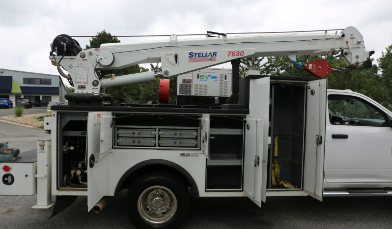 2018 Ram 5500, 4×4, 102k Miles, EnPak, Cummins Diesel, Stellar 7630 Crane, 11′ Adkins Service Body, Waste Oil Tank, Drawers full