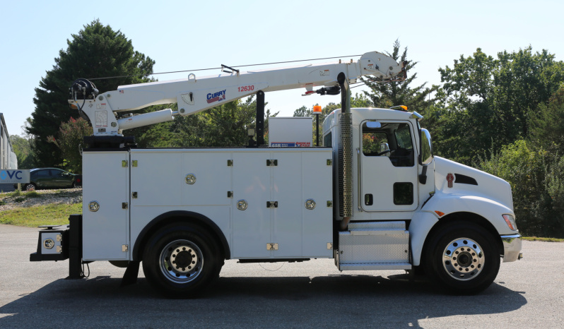 2017 Kenworth T370, PX9, Allison Auto, 172k Miles, 11′ Stellar TMAX Service Body, 12630 Crane, Compressor, Drawers, 1 Owner full