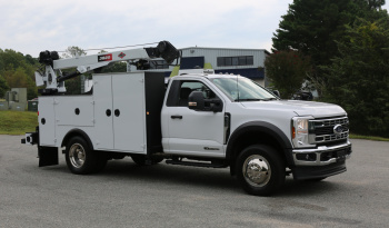 2024 Ford F600, 6.7 Diesel, 4WD, 4500 Miles, 1 Owner, IMT Dominator Bed, 7500# Crane, Hydraulic Compressor, Drawers full