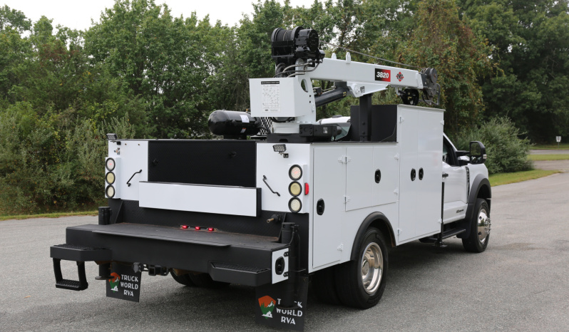 2024 Ford F600, 6.7 Diesel, 4WD, 4500 Miles, 1 Owner, IMT Dominator Bed, 7500# Crane, Hydraulic Compressor, Drawers full