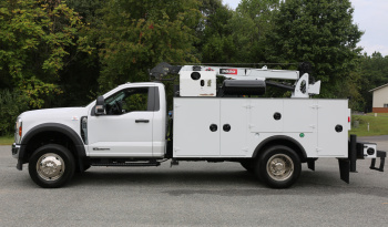 2024 Ford F600, 6.7 Diesel, 4WD, 4500 Miles, 1 Owner, IMT Dominator Bed, 7500# Crane, Hydraulic Compressor, Drawers full